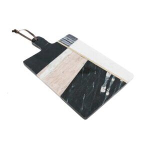 Thirstystone Geometric Color Block Marble Serving Board